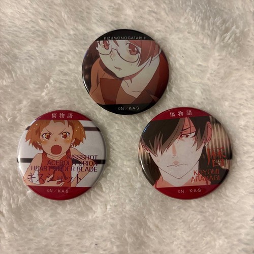 Kizumonogatari can badge set - badge,